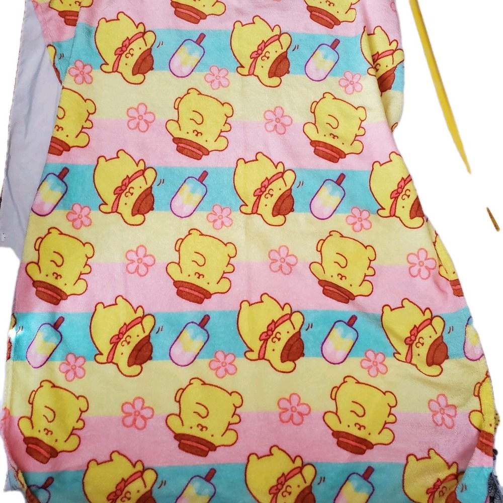 SANRIO HELLO KITTY POMPOMPURIN PLUSH BLANKET 40" x 45"‎ SILK TOUCH THROW